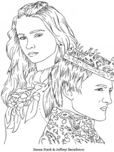 Game of Thrones coloring page 18 - Free printable