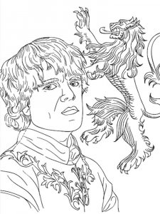 Game of Thrones coloring page 27 - Free printable