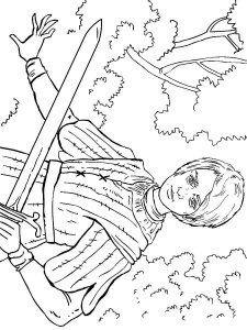 Game of Thrones coloring page 19 - Free printable