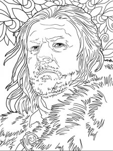Game of Thrones coloring page 20 - Free printable