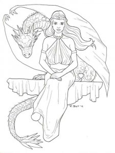 Game of Thrones coloring page 21 - Free printable