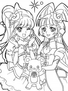 Glitter Force coloring page 1 - Free printable
