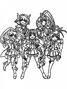 Glitter Force coloring page 6 - Free printable