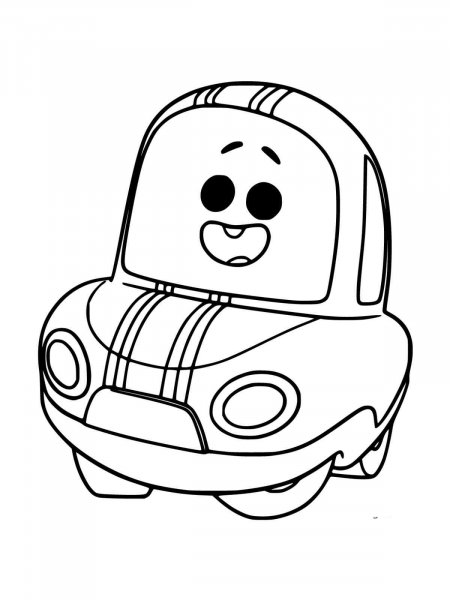 Go! Go! Cory Carson coloring pages