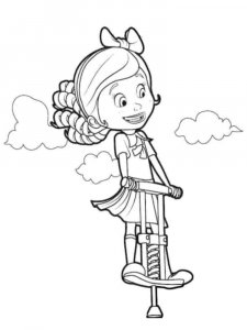 Goldie and Bear coloring page 1 - Free printable