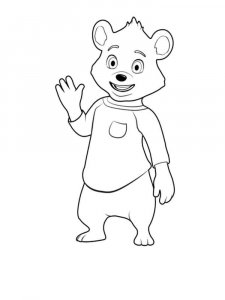 Goldie and Bear coloring page 3 - Free printable
