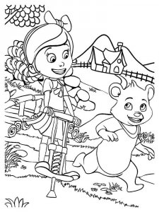 Goldie and Bear coloring page 6 - Free printable