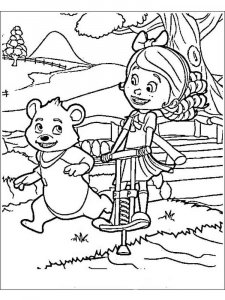 Goldie and Bear coloring page 7 - Free printable