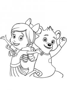 Goldie and Bear coloring page 8 - Free printable