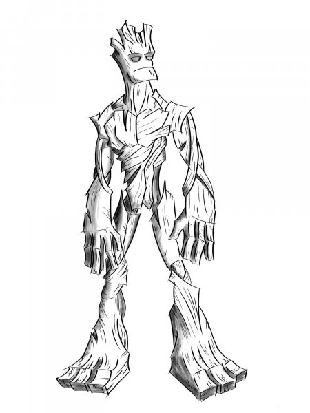 Groot coloring pages