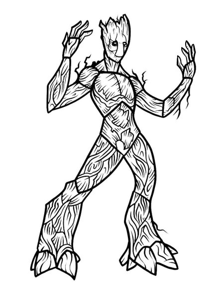 Groot coloring pages