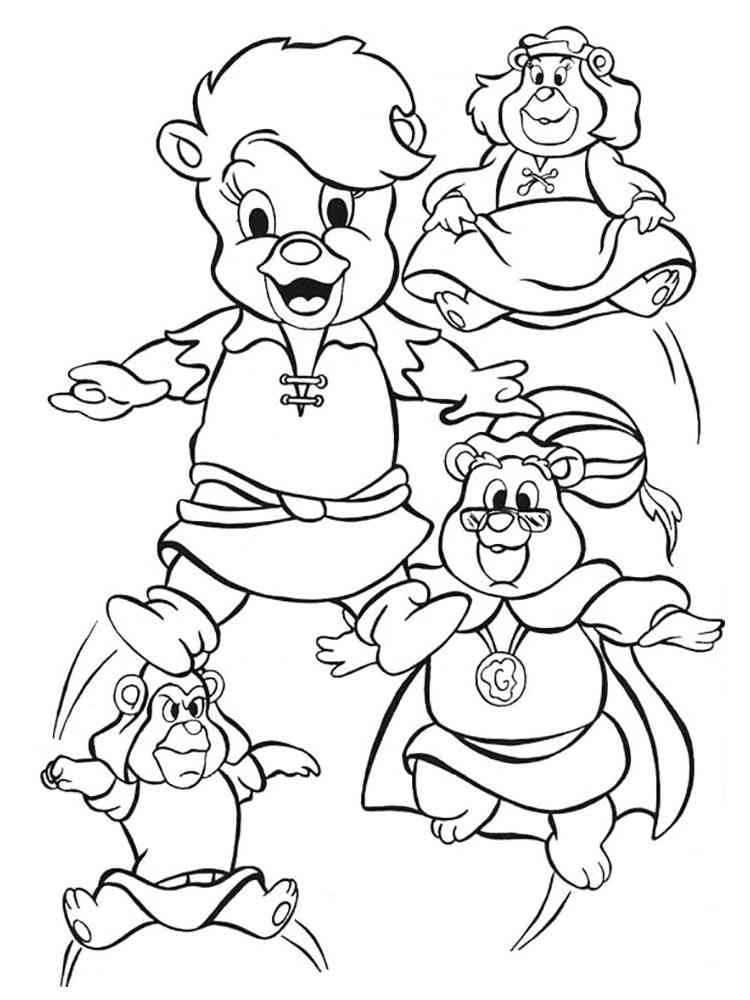 Gummi Bears coloring pages. Download and print Gummi Bears coloring pages