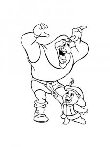 Adventures of the Gummi Bears coloring page 8 - Free printable