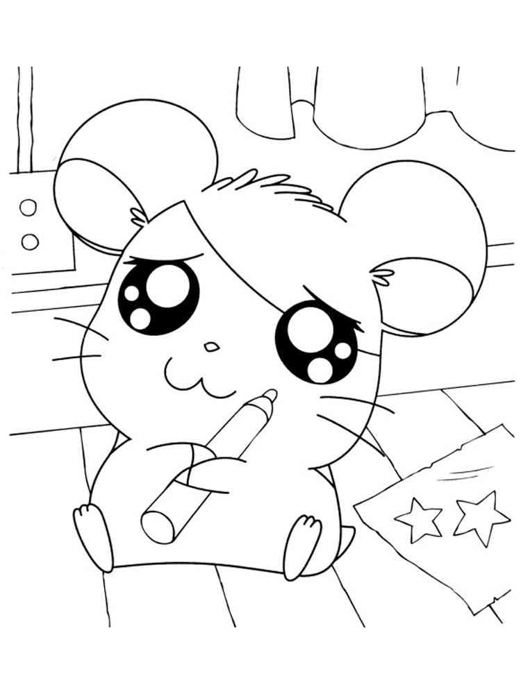 Download Hamtaro coloring pages. Download and print Hamtaro coloring pages