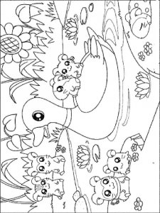Hamtaro coloring page 3 - Free printable