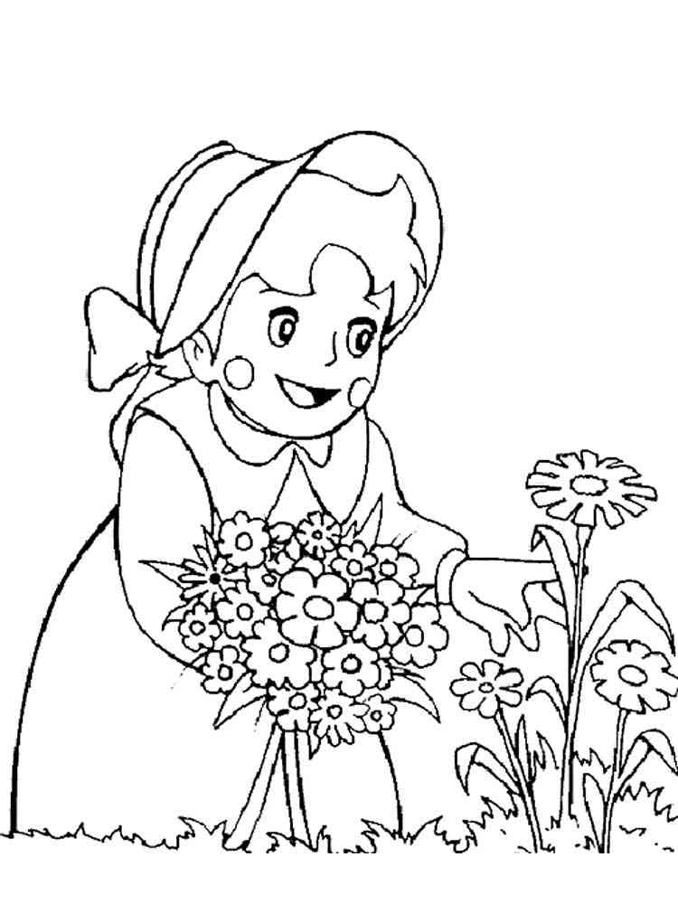 Heidi coloring pages