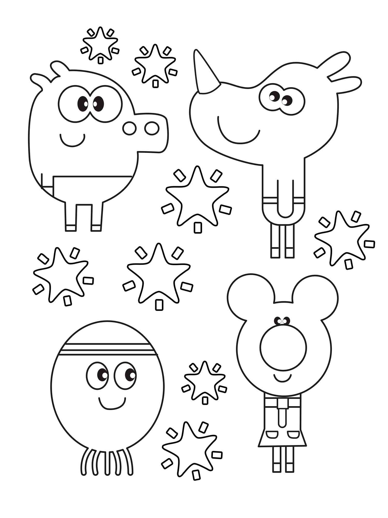 Hey Duggee coloring pages