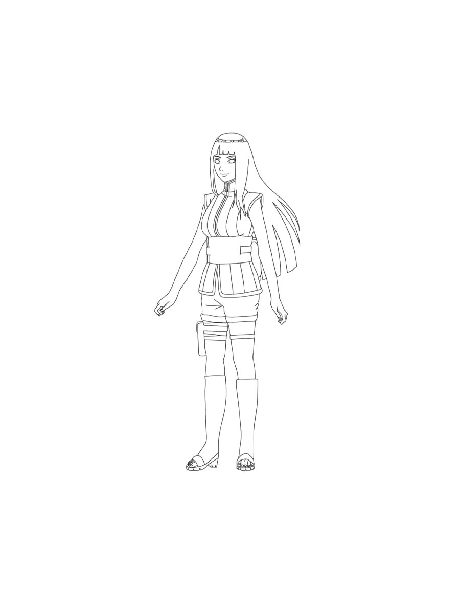 Hyuga Hinata Coloring Pages - Coloring Pages For Kids And Adults