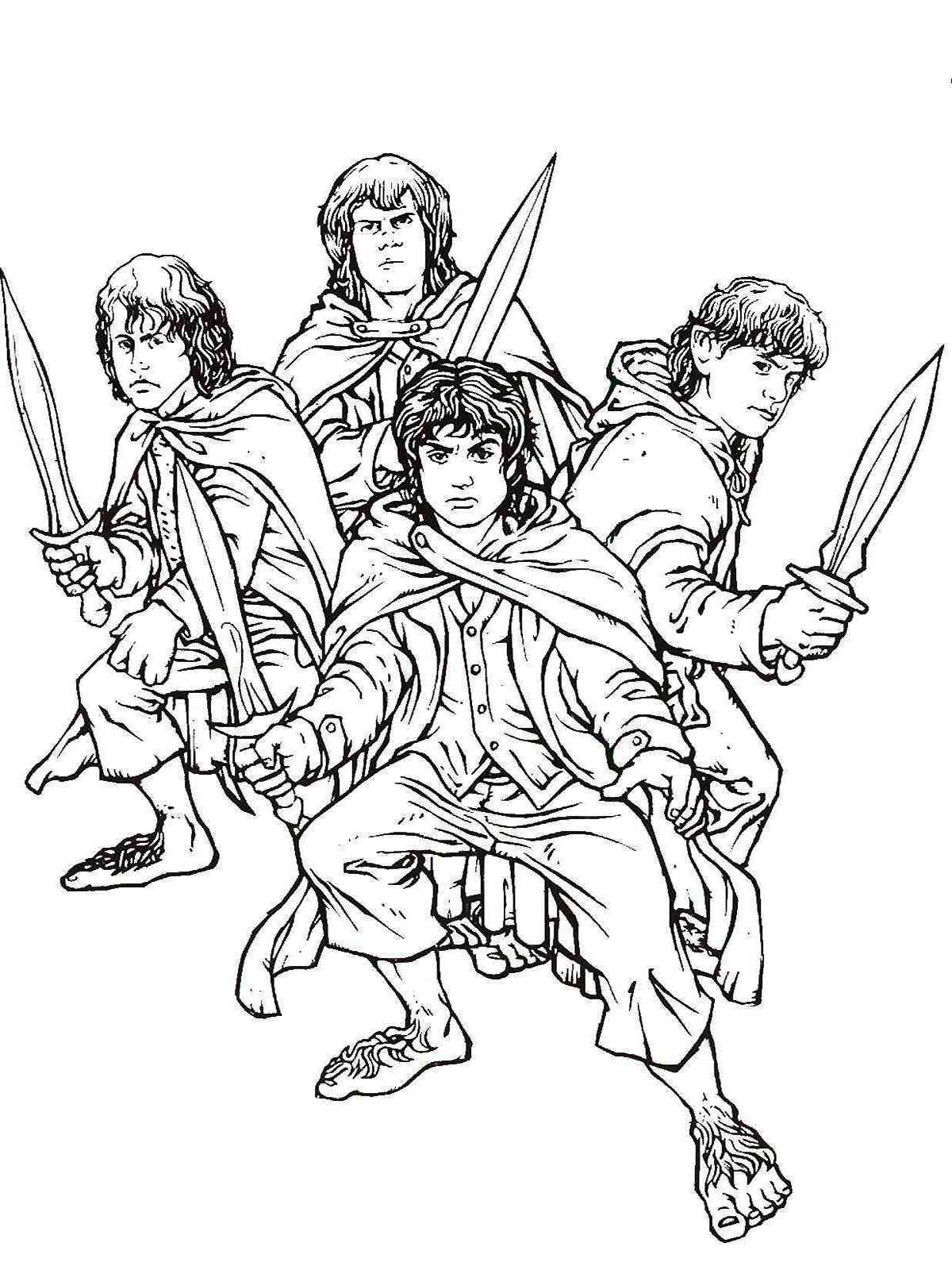 free coloring pages lord of the rings