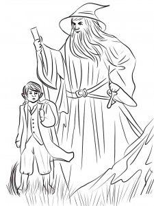 Hobbit coloring page 5 - Free printable