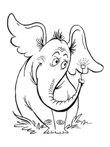 Horton coloring page 2 - Free printable