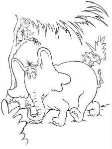 Horton coloring page 4 - Free printable