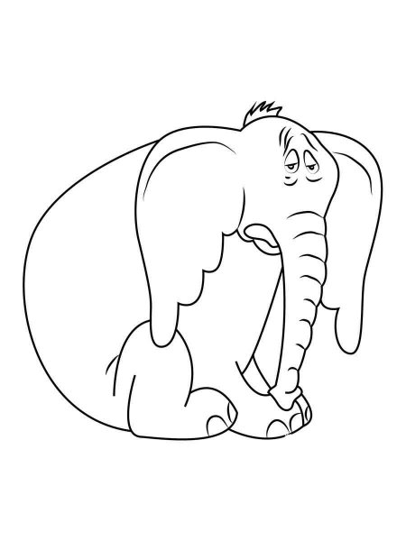 Horton coloring pages