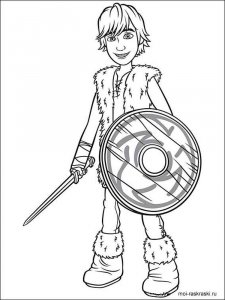 How to Train Your Dragon coloring page 3 - Free printable