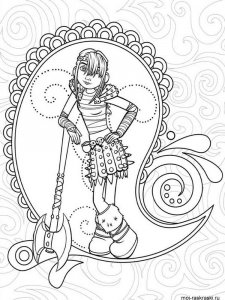 How to Train Your Dragon coloring page 7 - Free printable