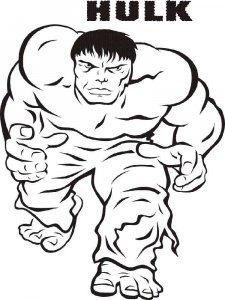 Hulk coloring page 11 - Free printable