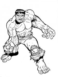 Hulk coloring page 12 - Free printable