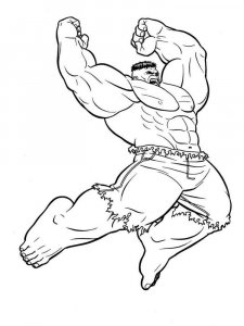 Hulk coloring page 13 - Free printable