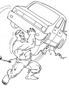 Hulk coloring page 14 - Free printable
