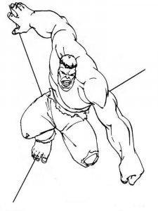 Hulk coloring page 17 - Free printable