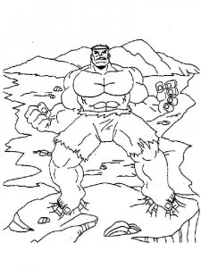 Hulk coloring page 18 - Free printable
