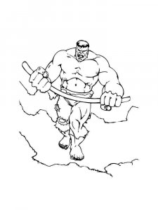 Hulk coloring page 21 - Free printable
