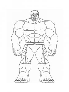 Hulk coloring page 22 - Free printable