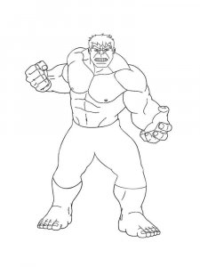 Hulk coloring page 23 - Free printable