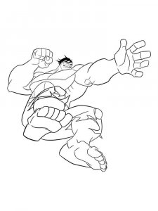 Hulk coloring page 24 - Free printable
