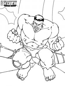 Hulk coloring page 6 - Free printable