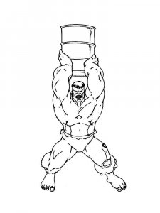 Hulk coloring page 25 - Free printable