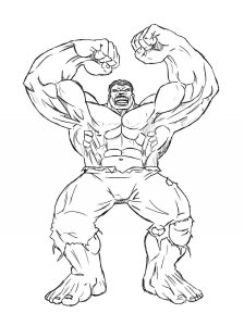 Hulk coloring page 34 - Free printable