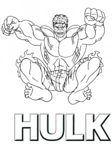 Hulk coloring page 35 - Free printable