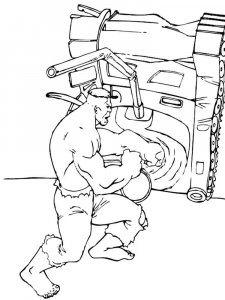 Hulk coloring page 36 - Free printable