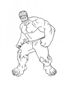 Hulk coloring page 37 - Free printable