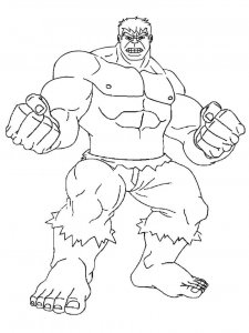 Hulk coloring page 38 - Free printable