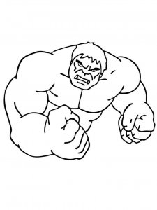 Hulk coloring page 39 - Free printable