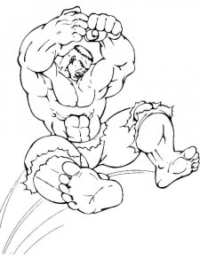 Hulk coloring page 41 - Free printable