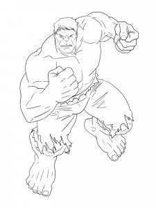 Hulk coloring page 26 - Free printable