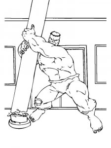 Hulk coloring page 44 - Free printable